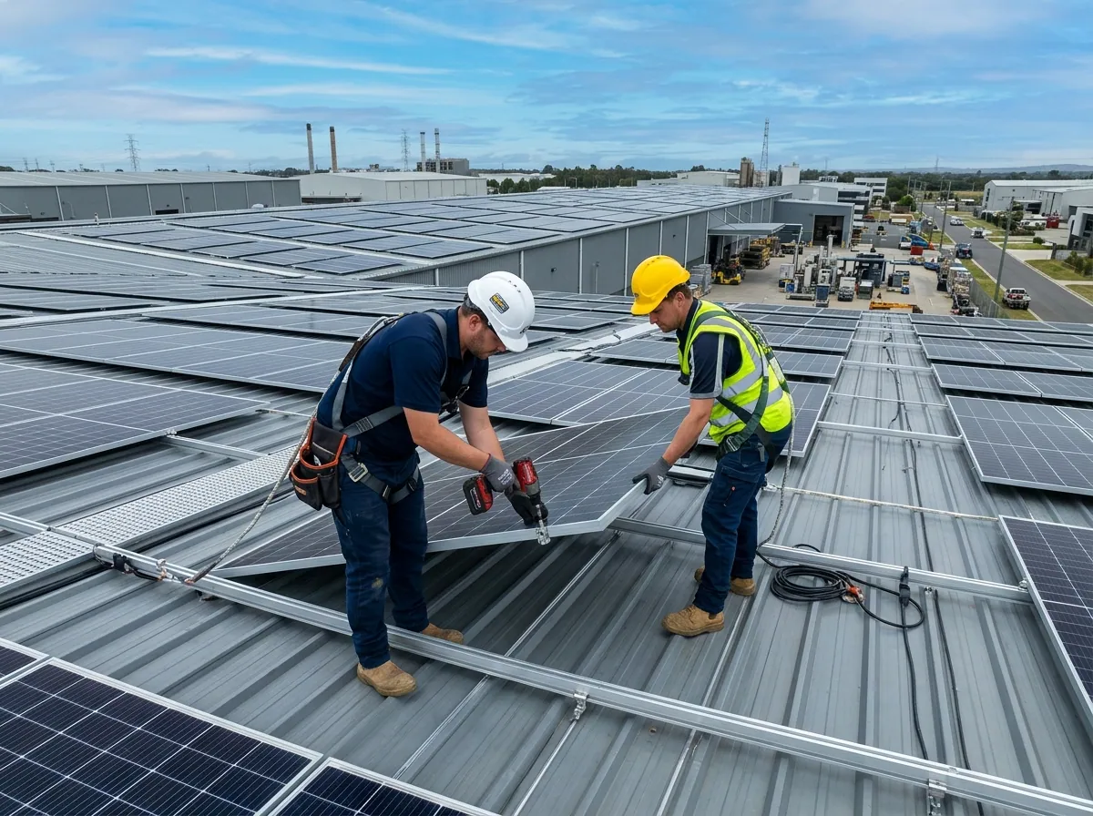 Industrial Installation - step 04 of the VENAARC solar installation process