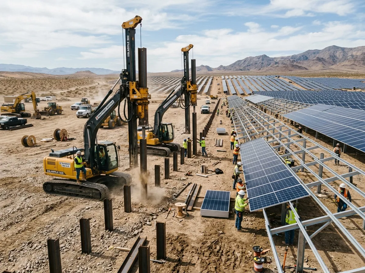 Heavy EPC Erection - step 04 of the VENAARC solar installation process