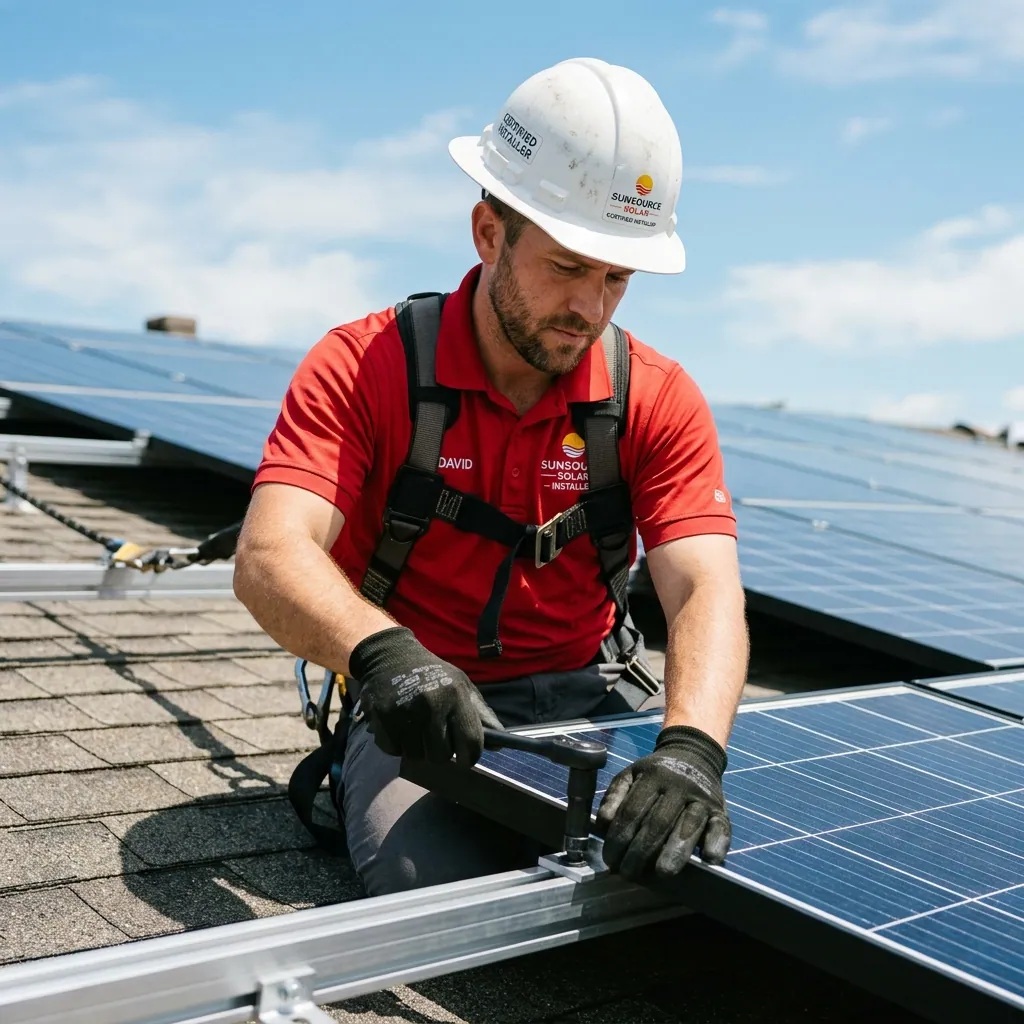 Professional Installation - step 03 of the VENAARC solar installation process
