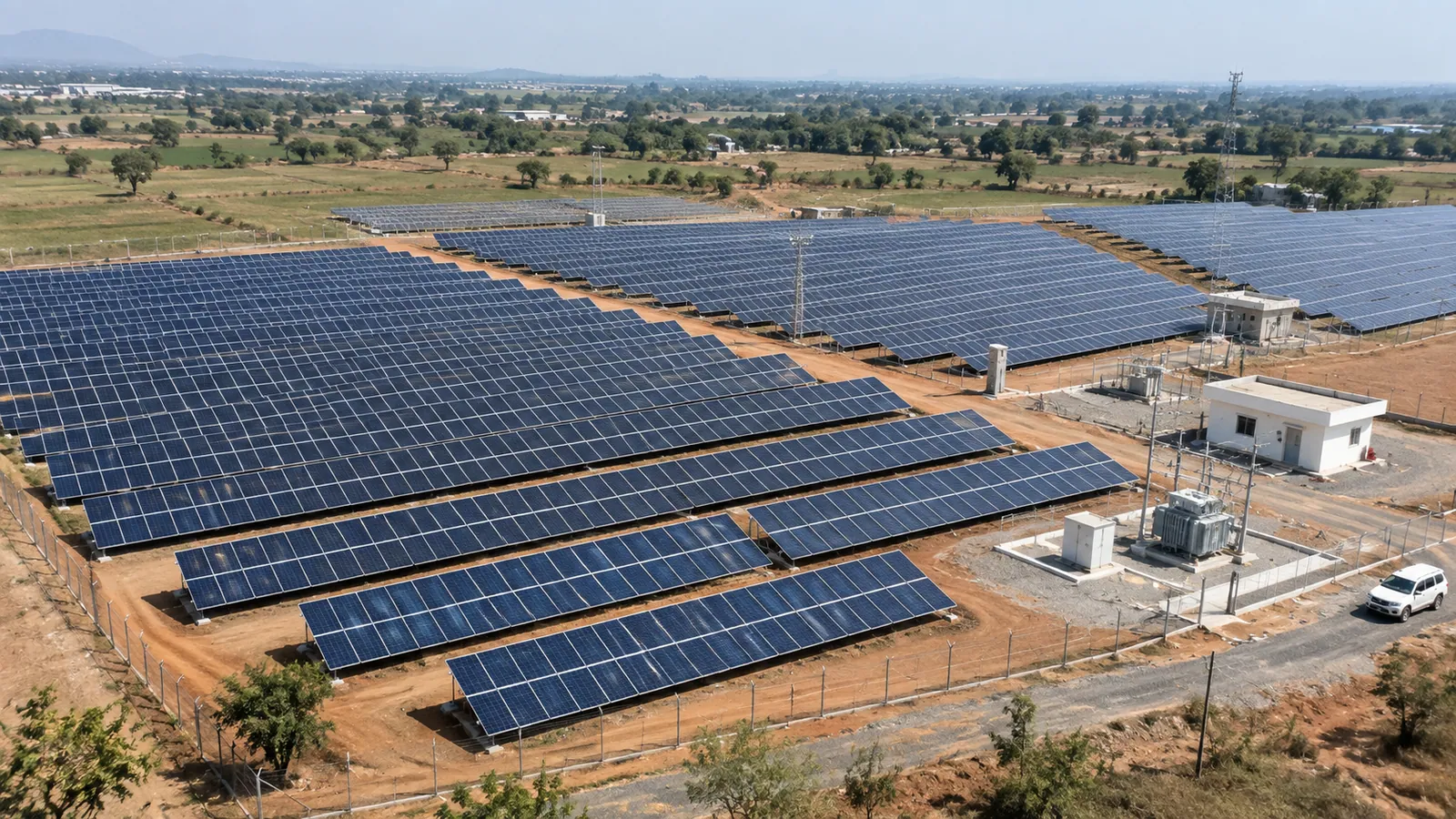 10 kW solar installation on a home in Pollachi, Tamil Nadu - Gabled Villa Architectural Solar