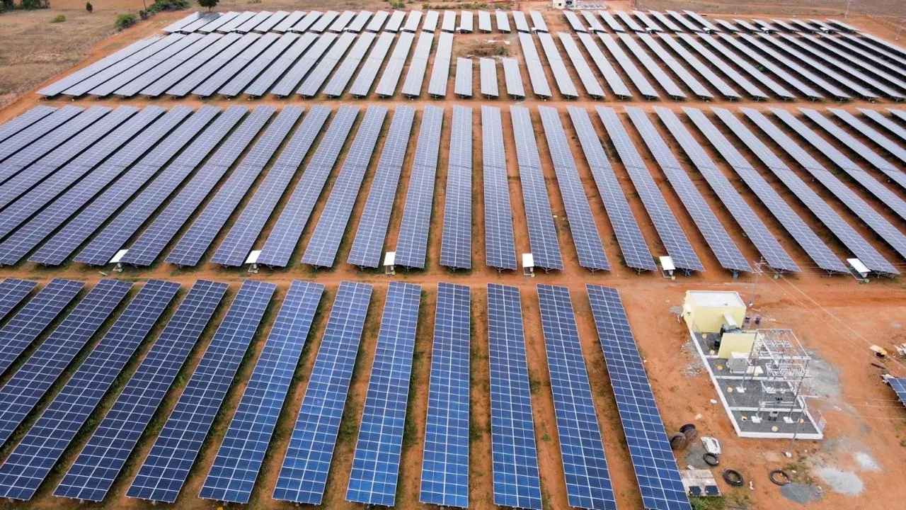 7.5 kW solar installation on a home in Dindigul, Tamil Nadu - Twin Red-Roof Symmetrical Array